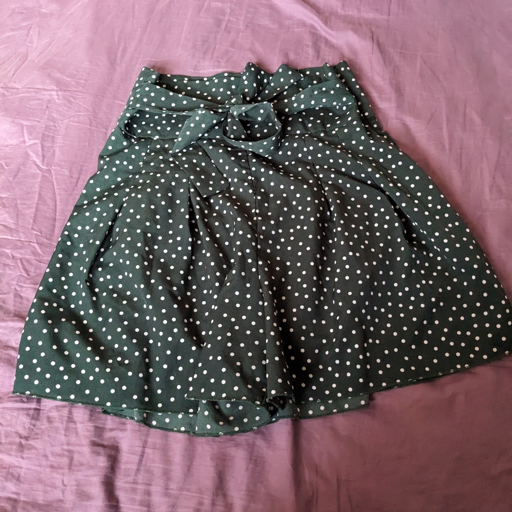 Green Polka Dot Shorts